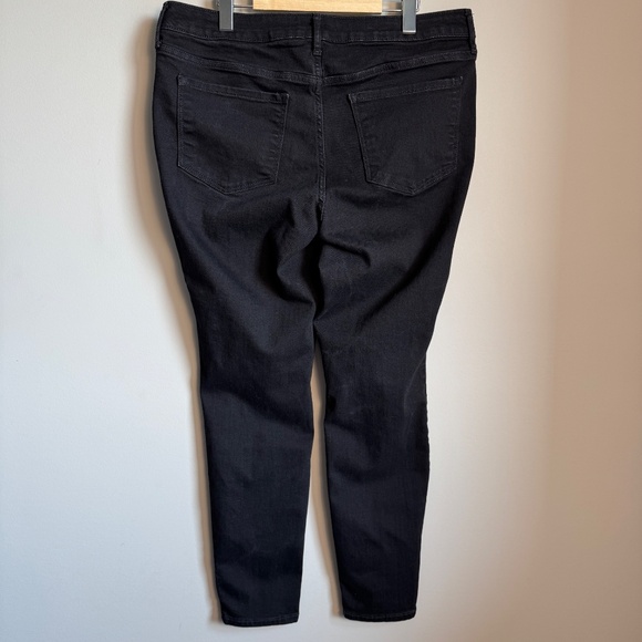 Old Navy High Rise Rockstar Women's Super Skinny Jeans Black Size 16 Stretchy - Picture 5 of 13